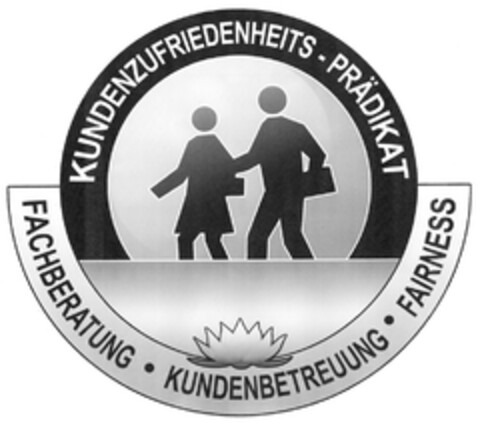 KUNDENZUFRIEDENHEITS-PRÄDIKAT FACHBERATUNG · KUNDENBETREUUNG · FAIRNESS Logo (DPMA, 26.03.2008)