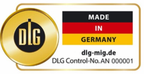 DLG MADE IN GERMANY dlg-mig.de Logo (DPMA, 04/15/2016)