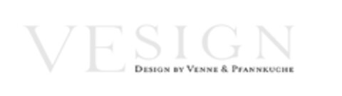 VESIGN DESIGN BY VENNE & PFANNKUCHE Logo (DPMA, 08.10.2017)