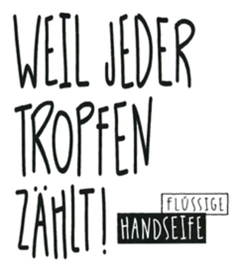 WEIL JEDER TROPFEN ZÄHLT! FLÜSSIGE HANDSEIFE Logo (DPMA, 12.09.2018)