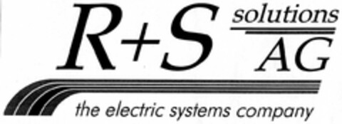 R+S solutions AG the electric systems company Logo (DPMA, 24.08.2002)