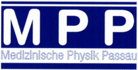 MPP Medizinische Physik Passau Logo (DPMA, 25.07.2003)