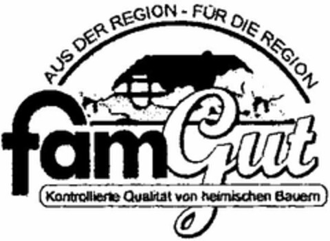 AUS DER REGION - FÜR DIE REGION famGut Logo (DPMA, 08/22/2003)