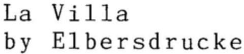 La Villa by Elbersdrucke Logo (DPMA, 04/27/1996)