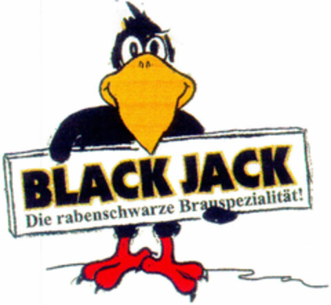 BLACK JACK Die rabenschwarze Brauspezialität! Logo (DPMA, 04.06.1996)