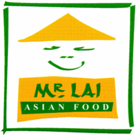 MR. LAI ASIAN FOOD Logo (DPMA, 04/18/1997)