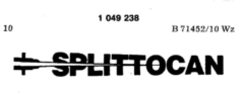 SPLITTOCAN Logo (DPMA, 11/29/1982)