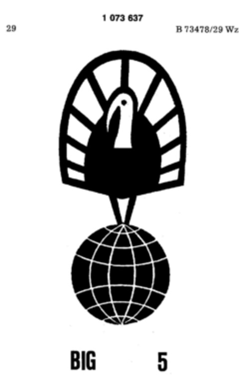 BIG 5 Logo (DPMA, 29.11.1983)
