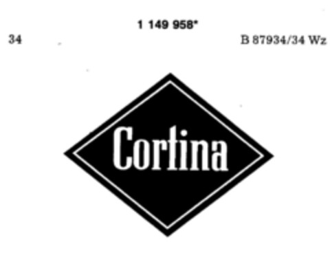 Cortina Logo (DPMA, 03.08.1989)