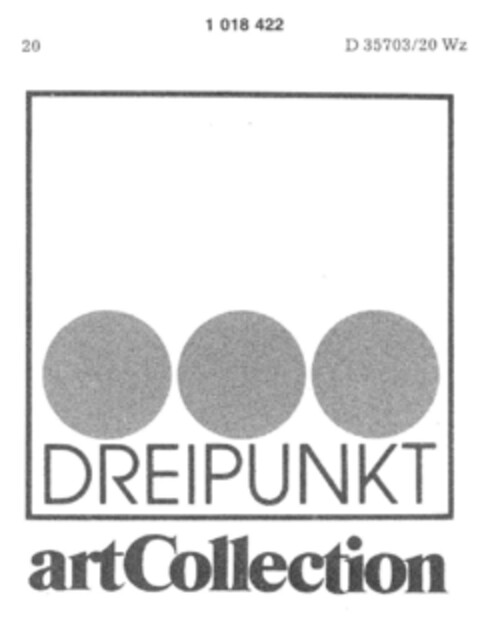 DREIPUNKT art Collection Logo (DPMA, 13.11.1980)