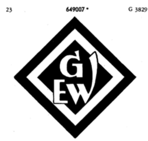 GEW Logo (DPMA, 15.10.1953)