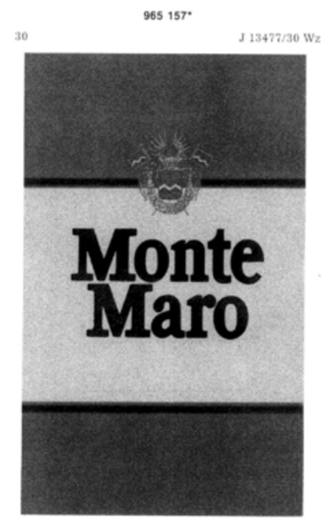 Monte Maro Logo (DPMA, 22.07.1977)