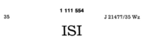 ISI Logo (DPMA, 11/25/1986)