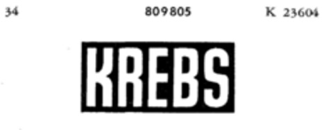 KREBS Logo (DPMA, 17.11.1964)