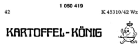 KARTOFFEL-KÖNIG Logo (DPMA, 22.12.1982)