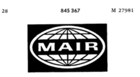 MAIR Logo (DPMA, 11.07.1967)