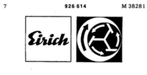 Eirich Logo (DPMA, 10/05/1973)