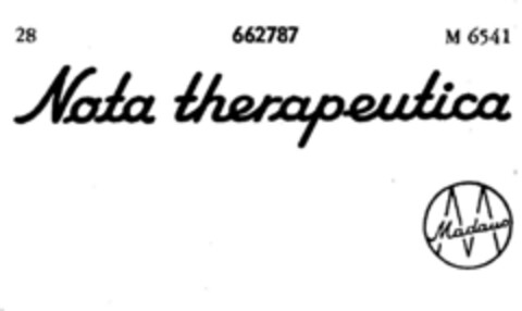 Nota therapeutica Logo (DPMA, 16.06.1953)
