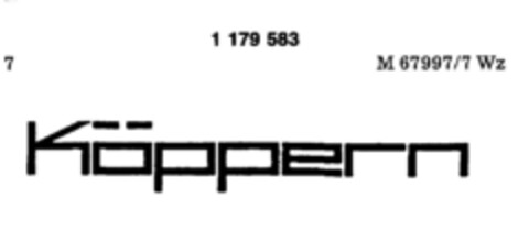 Köppern Logo (DPMA, 16.08.1990)