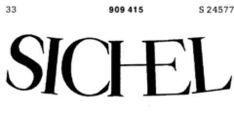 SICHEL Logo (DPMA, 24.06.1971)