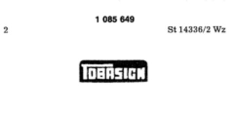 TOBASIGN Logo (DPMA, 06/20/1985)