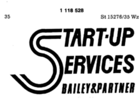 START-UP SERVICES BAILEY&PARTNER Logo (DPMA, 08/27/1987)