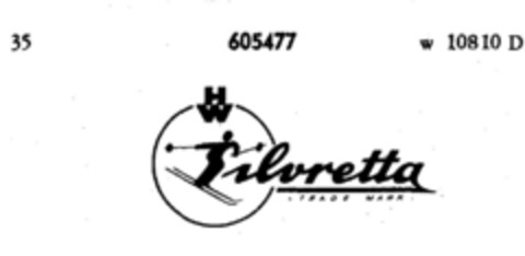 HW Silvretta  TRADE MARK Logo (DPMA, 06.12.1948)
