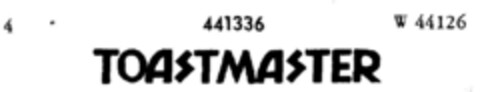 TOASTMASTER Logo (DPMA, 15.06.1931)