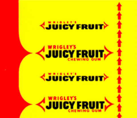 WRIGLEY'S JUICY FRUIT CHEWING GUM Logo (DPMA, 09.08.1971)