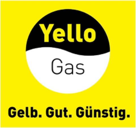 Yello Gas Gelb. Gut. Günstig. Logo (DPMA, 24.11.2015)