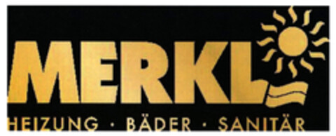 MERKL HEIZUNG · BÄDER · SANITÄR Logo (DPMA, 17.06.2020)