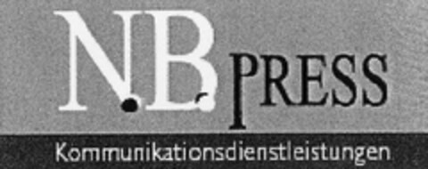 N.B. PRESS Kommunikationsdienstleistungen Logo (DPMA, 24.05.2006)