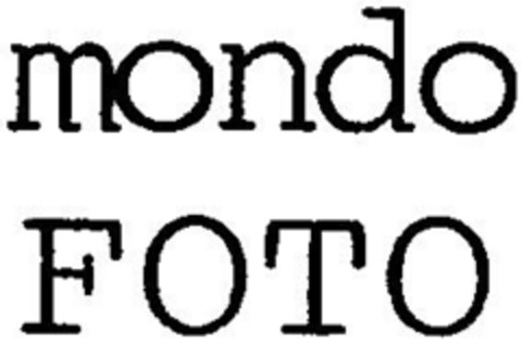 mondo FOTO Logo (DPMA, 22.03.1996)
