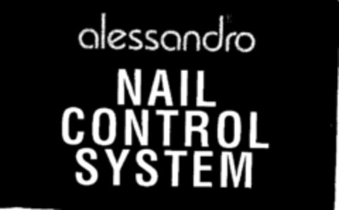 alessandro NAIL CONTROL SYSTEM Logo (DPMA, 01/28/1998)