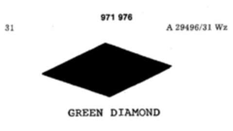 GREEN DIAMOND Logo (DPMA, 11.08.1977)