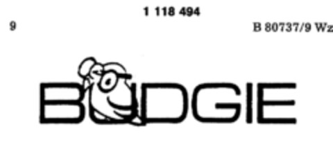 BUDGIE Logo (DPMA, 19.12.1986)