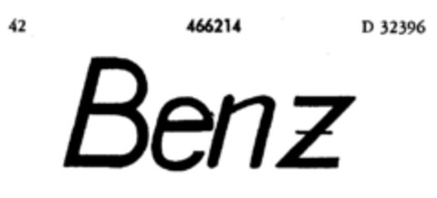 Benz Logo (DPMA, 19.08.1933)