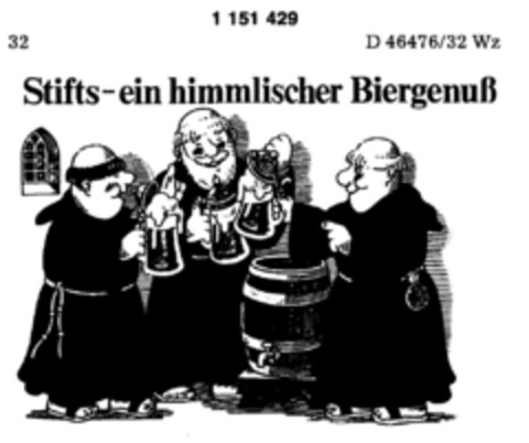 Stifts-ein himmlischer Biergenuß Logo (DPMA, 27.04.1989)