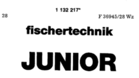 fischertechnik JUNIOR Logo (DPMA, 11/30/1988)