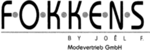 FOKKENS BY JOEL F. Logo (DPMA, 11/09/1993)