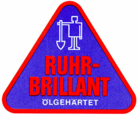 RUHR-BRILLANT ÖLGEHÄRTET Logo (DPMA, 15.07.1975)