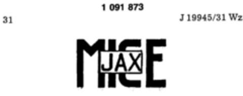 JAX MICE Logo (DPMA, 29.03.1985)