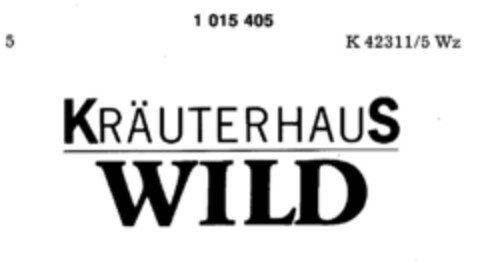 KRÄUTERHAUS WILD Logo (DPMA, 12.07.1980)