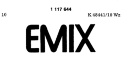 EMIX Logo (DPMA, 22.05.1985)