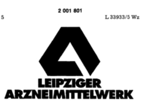 LEIPZIGER ARZNEIMITTELWERK Logo (DPMA, 04.10.1990)