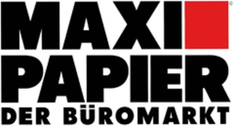MAXI PAPIER DER BÜROMARKT Logo (DPMA, 28.09.1993)