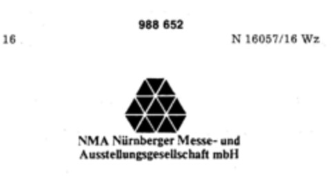 NMA Nürnberger Messe- und Ausstellungsgesellschaft mbH Logo (DPMA, 21.11.1978)
