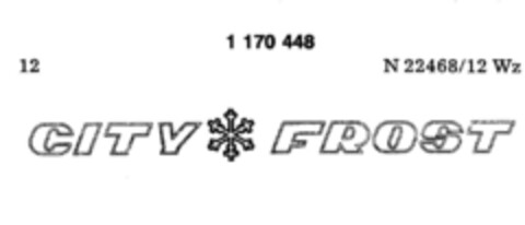 CITY FROST Logo (DPMA, 13.06.1989)