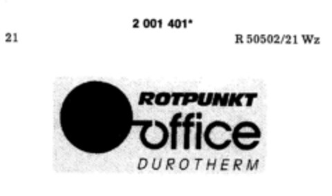 ROTPUNKT office DUROTHERM Logo (DPMA, 11.03.1991)