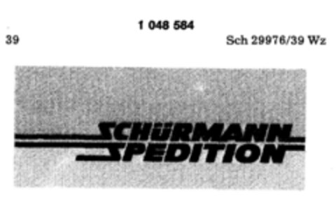 SCHÜRMANN SPEDITION Logo (DPMA, 16.11.1982)